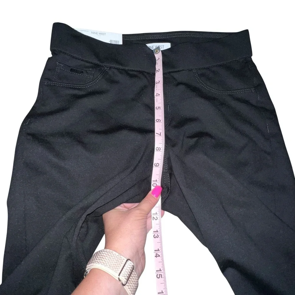 Calvin Klein Black Heidi Pull On Skinny‎ Pants Women Size Small Ponte Knit New